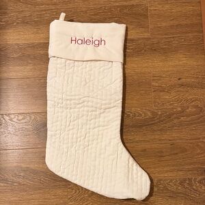 Pottery Barn Channel quilted stocking